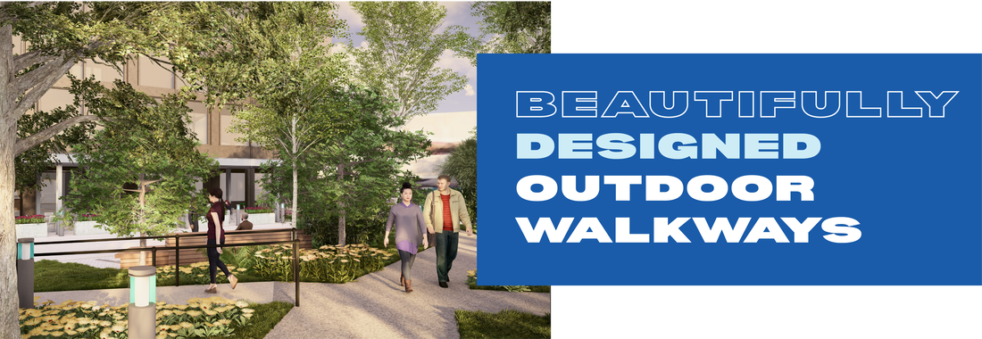 Beautifully designed outdoor walkways